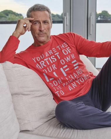 PIJAMA HOMBRE MASSANA LIFE P731303 TALLAS: s, m, l, xl; COLOR: rojo Temporada: winter 23 - Hombre Ropa Interior y baño