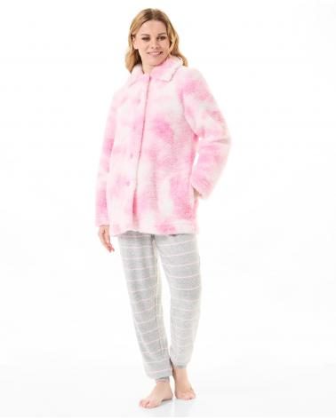 BATA MUJER MARCA LOHE BORREGUITO Y231420 TALLAS: s, m, l; COLOR: rosa Temporada: winter 23 - Toda la lencería de noche