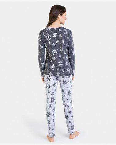 PIJAMA MUJER MASSANA PUNTO MILANO P731243 TALLAS: s, m, l, xl; COLOR: unico Temporada: winter 23 - Toda la lencería de