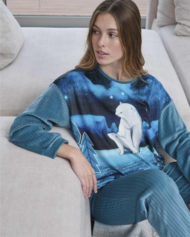 PIJAMA MUJER MASSANA OSO POLAR P731214 TALLAS: m, l; COLOR: unico Temporada: winter 23 -   - PEPI GUERRA