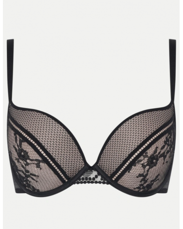 SUJETADOR PASSIONTA OLIVIA COPA B 49F20 COLOR: blanco, negro; TALLAS: 90, 95, 100 Temporada: ver23 -   - PEPI GUERRA