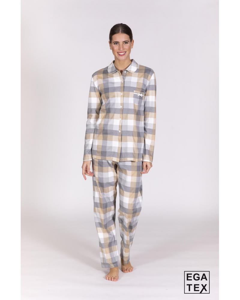 PIJAMA ABIERTO CUADROS 212521