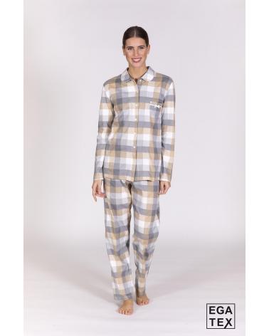 PIJAMA ABIERTO CUADROS 212521