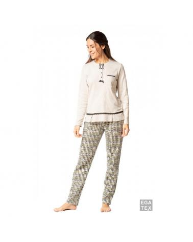 PIJAMA MUJER EGATEX CHIC 232504 TALLAS: m, l; COLOR: unico Temporada: winter 23 -   - PEPI GUERRA