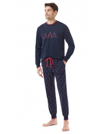 PIJAMA LOHE PUNTO ABETOS NAVIDAD X245106