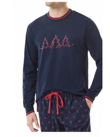 PIJAMA LOHE PUNTO ABETOS NAVIDAD X245106