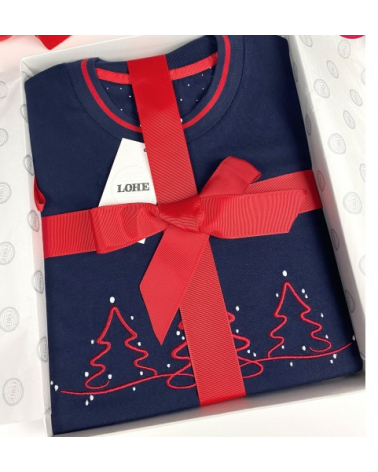 PIJAMA LOHE PUNTO ABETOS NAVIDAD X245106