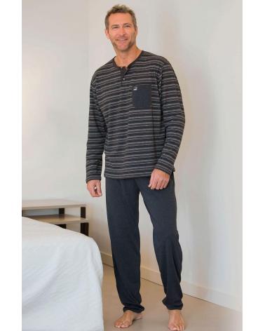 PIJAMA MASSANA HOMBRE P691321 TALLAS: m, l, xl; COLOR: carbon Temporada: inv2020 -   - PEPI GUERRA