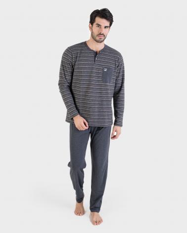 PIJAMA MASSANA HOMBRE P691321 TALLAS: m, l, xl; COLOR: carbon Temporada: inv2020 -   - PEPI GUERRA