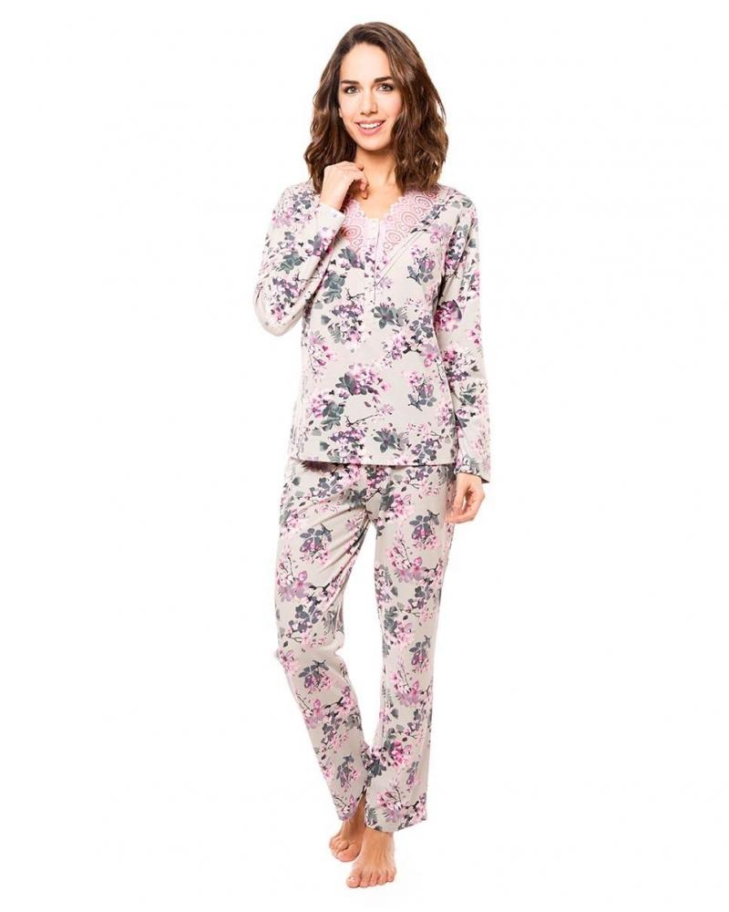 y181195 pijama sra lohe puntilla rosa