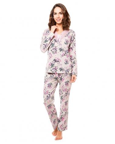 y181195 pijama sra lohe puntilla rosa