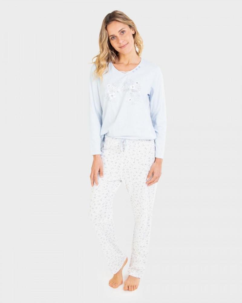 P711283 PIJAMA SEÑORA MASSANA TALLAS: m, l, xl; COLOR: unico Temporada: in23 - Toda la lencería de noche de mujer