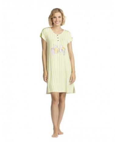 V223919 CAMISON LOHE MC RAYAS TALLAS: m, l, xl; COLOR: unico Temporada: ver23 - Toda la lencería de noche de mujer