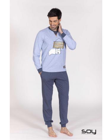 212630 PIJAMA HOMBRE SOY ROLLO PAPEL TALLAS: s, m, l, xl; COLOR: unico Temporada: in23 - Hombre Ropa Interior y baño