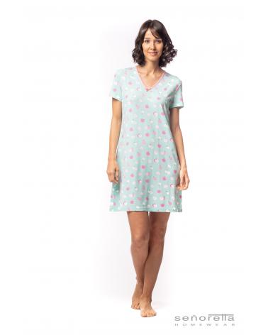 221104 CAMISON MC ALGODON SEÑORETTA TALLAS: l, xl, xxl, 3xl; COLOR: verde Temporada: ver23 -   - PEPI GUERRA