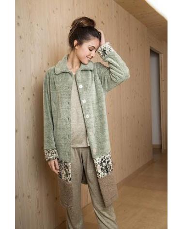 182104 bata señoretta TALLAS: m, l, xl, xxl; COLOR: gris verdoso Temporada: invierno 19 -   - PEPI GUERRA