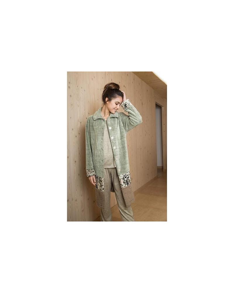 182104 bata señoretta TALLAS: m, l, xl, xxl; COLOR: gris verdoso Temporada: invierno 19 -   - PEPI GUERRA
