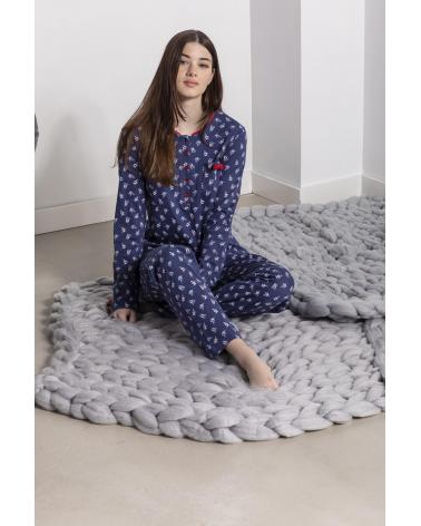 202116 PIJAMA SRA SEÑORETTA TALLAS: m, l, xl; COLOR: azul Temporada: inv22 - Toda la lencería de noche de mujer online 