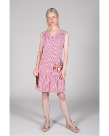 VESTIDO SEÑORERRA 211141 TALLAS: m, l, xl; COLOR: rojo Temporada: ver23 -   - PEPI GUERRA