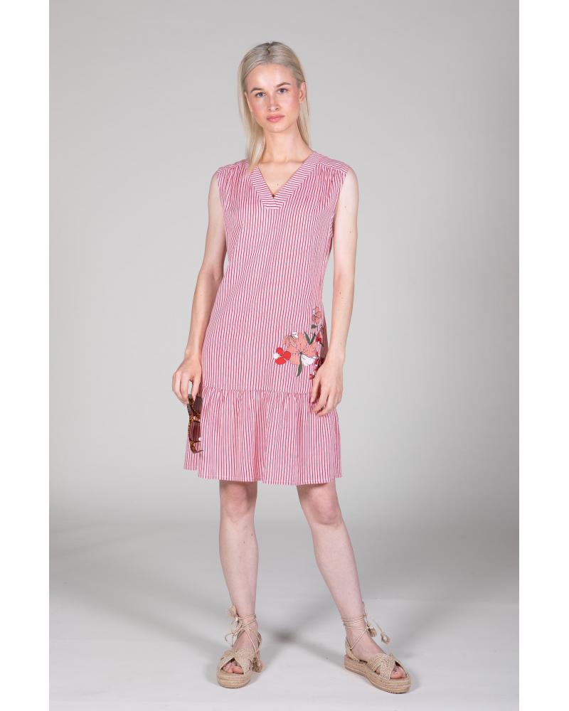 VESTIDO SEÑORERRA 211141 TALLAS: m, l, xl; COLOR: rojo Temporada: ver23 -   - PEPI GUERRA