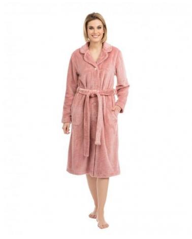 Y211371 BATA LARGA LOHE JACQUARD TALLAS: m, l, xl; COLOR: unico Temporada: in23 - Toda la lencería de noche de mujer
