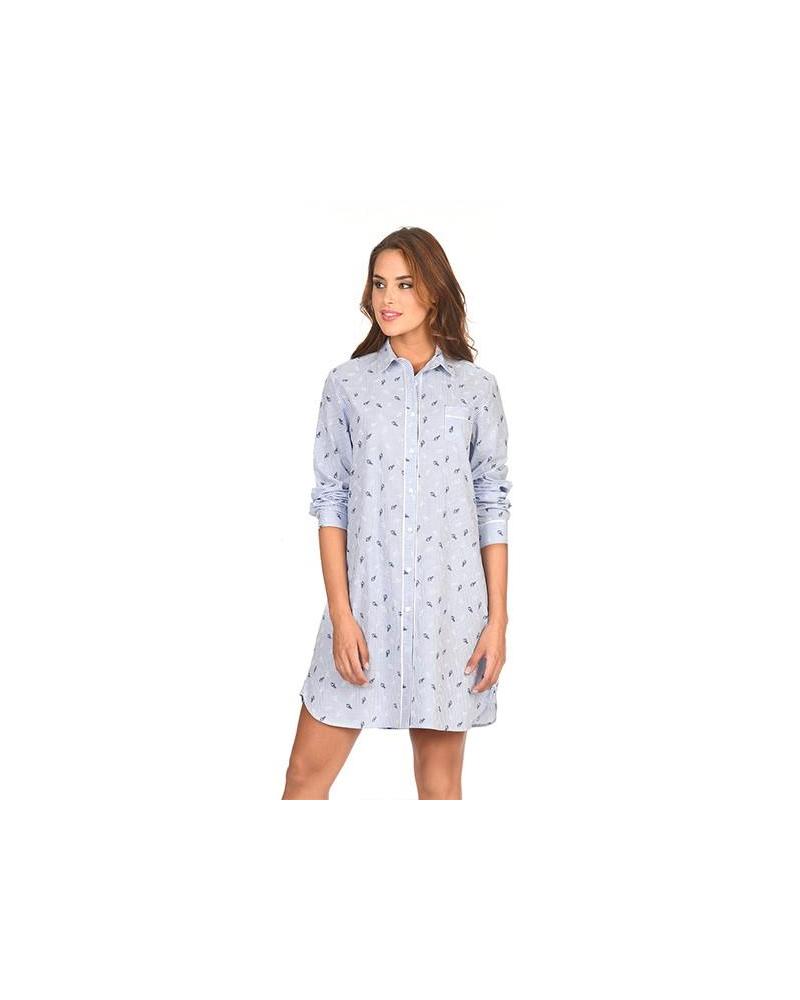 V193964 CAMISA SRA LOHE TALLAS: m, l, xl; COLOR: azul Temporada: ver19 -   - PEPI GUERRA
