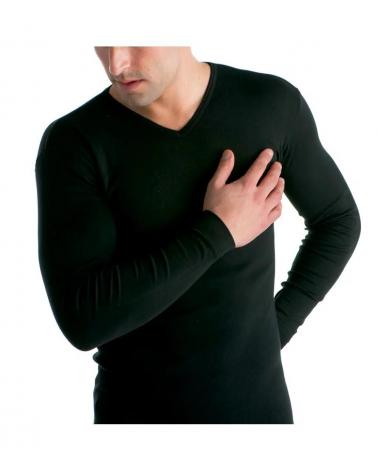 CAMISETA HOMBRE 684 MARCA MAP MANGA LARGA CUELLO PICO