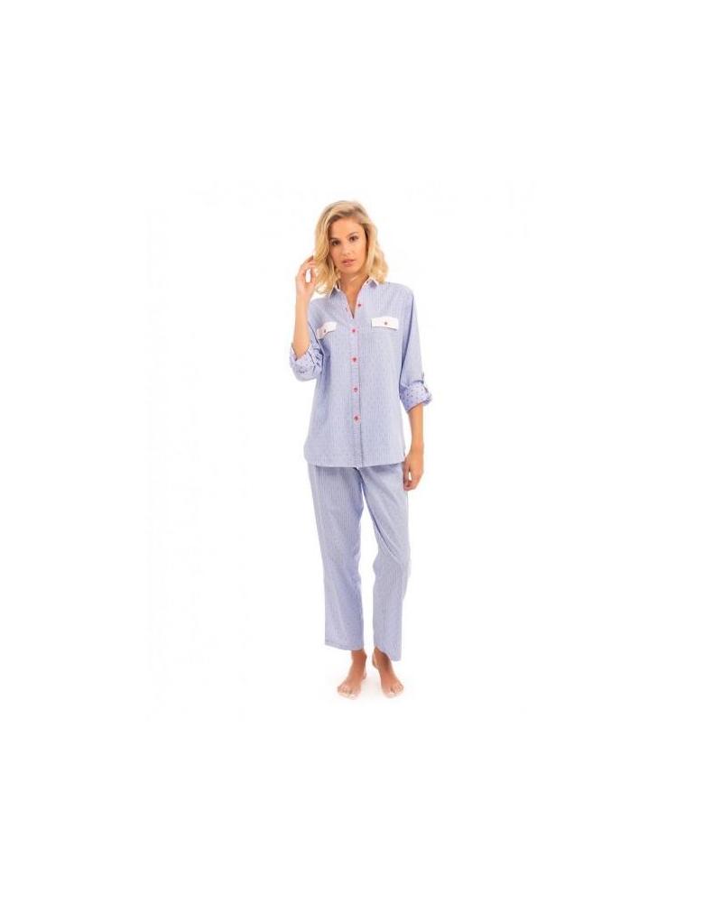 V213111 PIJAMA PLUMETTI MARCA LOHE TALLAS: m, l, xl; COLOR: unico Temporada: ver23 -   - PEPI GUERRA