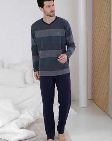 P711319 PIJAMA MASSANA PUNTO MILANO TALLAS: s, m, l, xl, xxl; COLOR: unico Temporada: in23 - Hombre Ropa Interior y