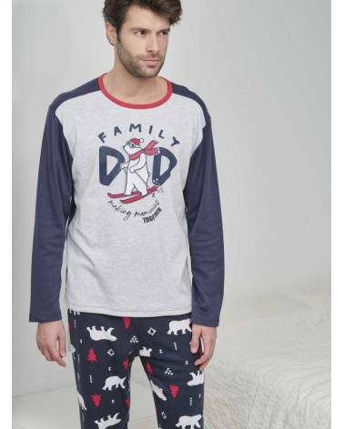 PIJAMA HOMBRE MASSANA FAMILY P731370 TALLAS: m, l, xl; COLOR: unico Temporada: winter 23 -   - PEPI GUERRA