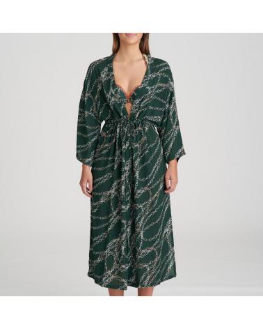 Kaftan Marie Jo Swim colección Tazar TALLAS: 36-38, 40-42; COLOR: verde botella  -   - PEPI GUERRA