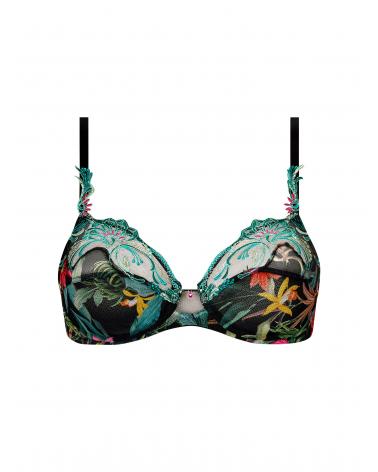 Sujetador Lise Charmel colección ''Fleurs Etoiles''  Composición: 66% poliamida, 26% poliester, 5% elastano, 3% algodon