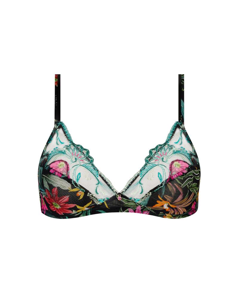 Bralette Lise Charmel colección ''Fleurs Etoiles''  Composición: 61% poliamida, 30% poliester, 5% elastano, 4% algodon