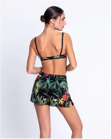 Short pijama Lise Charmel colección ''Fleurs Etoiles''  Composición: 91% sedas, 5% elastano, 4% poliamida - Toda la