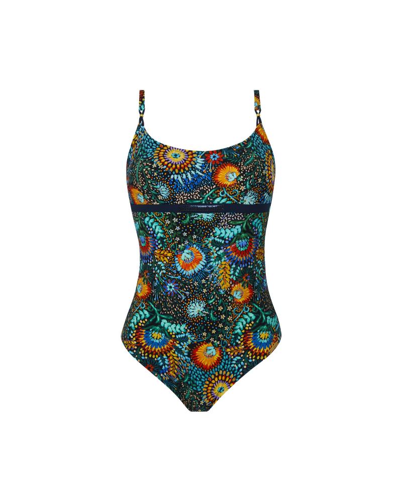 Bañador Aro Lise Charmel colección Beaute Cosmique COLOR: negro; TALLAS: 85c, 90c, 95c, 100c, 105c, 85d, 90d, 95d