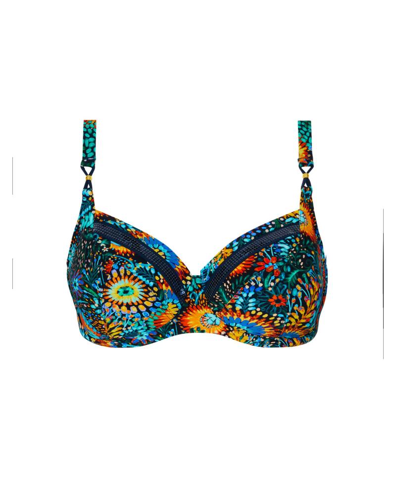 Bikini Balconet Lise Charmel colección Beaute Cosmique COLOR: azul; TALLAS: 85d, 90d, 95d, 100d, 105d, 110d, 85e, 90e
