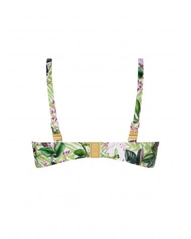 Bikini Balconet Lise Charmel colección Envolee Tropicale COLOR: blanco; TALLAS: 85d, 90d, 95d, 100d, 105d, 110d, 85e