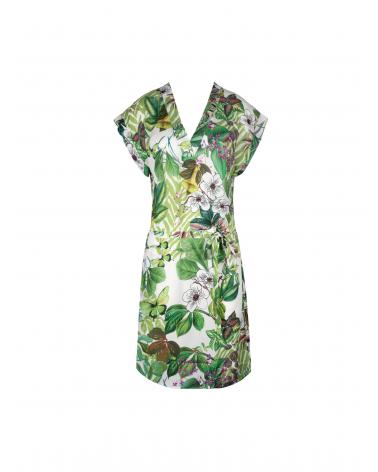 Túnica Playa Lise Charmel colección Envolee Tropicale TALLAS: s, m, l, xl; COLOR: blanco  - Colección Baño Mujer Online