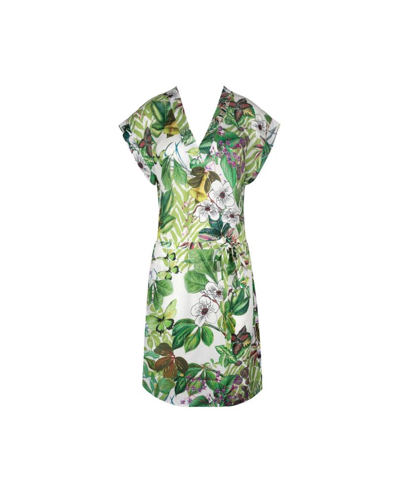 Túnica Playa Lise Charmel colección Envolee Tropicale TALLAS: s, m, l, xl; COLOR: blanco  - Colección Baño Mujer Online