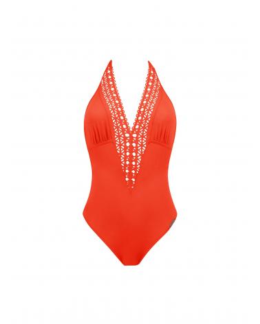 Bañador Escote Delantero B Lise Charmel colección Ajourage Couture TALLAS: s, m, l, xl; COLOR: naranja, marino, morado