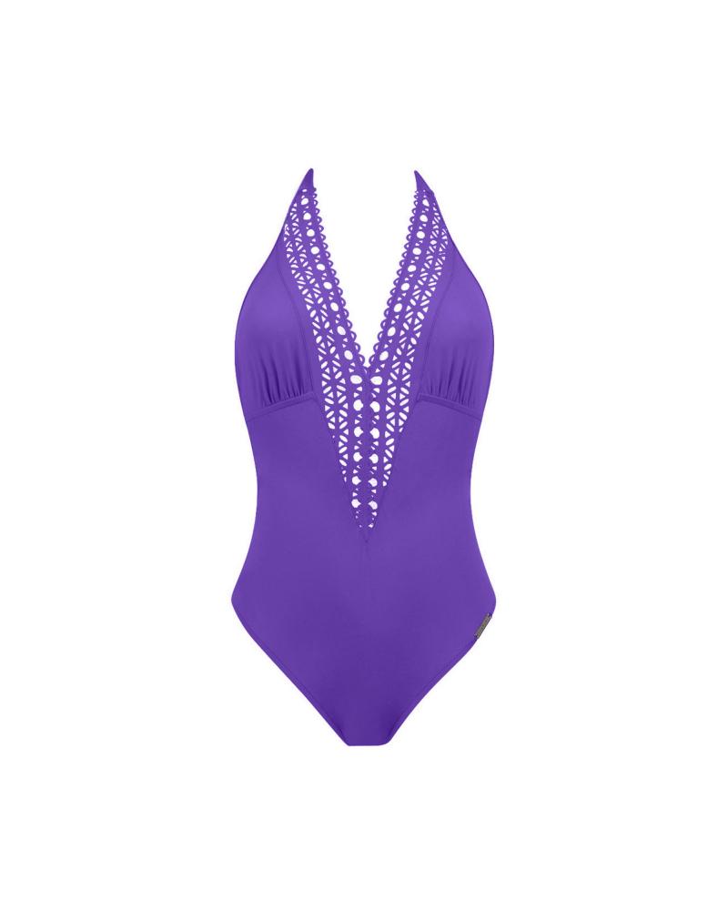 Bañador Escote Delantero B Lise Charmel colección Ajourage Couture TALLAS: s, m, l, xl; COLOR: naranja, marino, morado