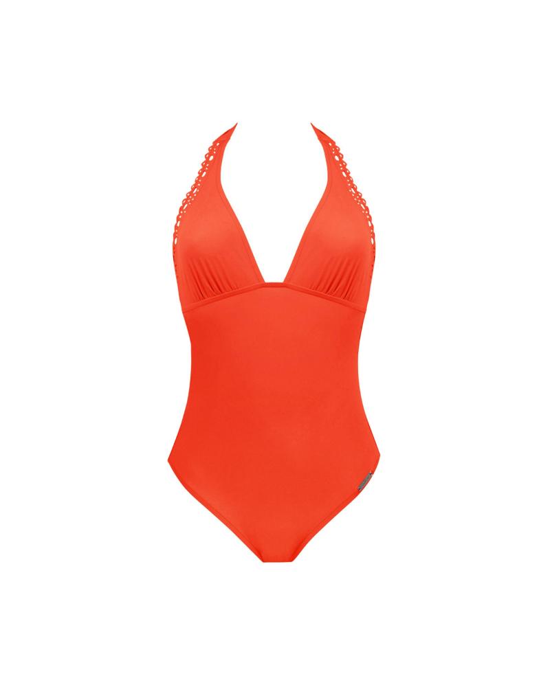 Bañador Escote Trasero B Lise Charmel colección Ajourage Couture TALLAS: xs, s, m, l; COLOR: naranja, marino, morado