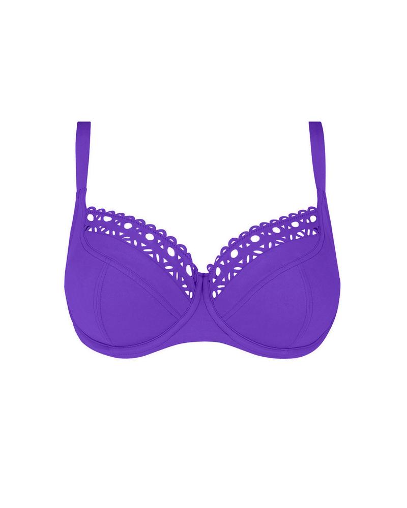Bikini Balconet Lise Charmel colección Ajourage Couture COLOR: naranja, marino, morado vivo; TALLAS: 85d, 90d, 95d