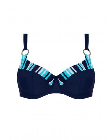 Bikini Balconet Antigel colección L'Antigel Globe COLOR: azul, teja; TALLAS: 90c, 95c, 100c, 105c, 90d, 95d, 100d