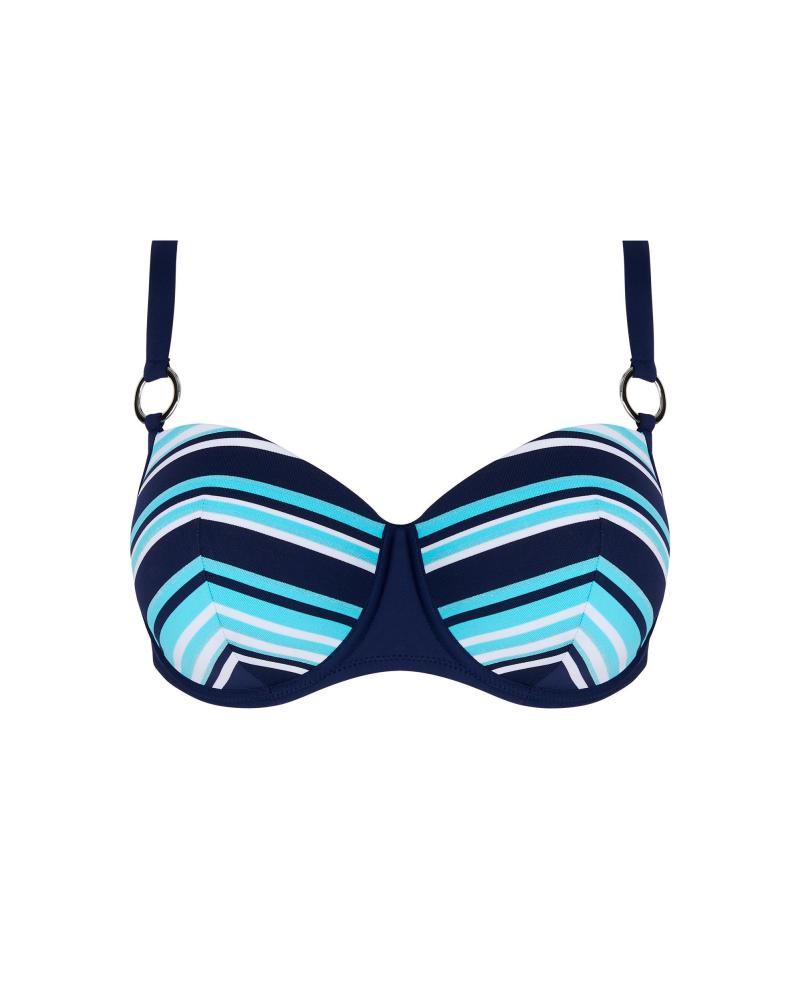 Bikini Balconet Capacidad Antigel colección L'Antigel Globe COLOR: azul, teja; TALLAS: 90d, 95d, 100d, 85e, 90e, 95e