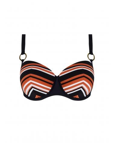 Bikini Balconet Capacidad Antigel colección L'Antigel Globe COLOR: azul, teja; TALLAS: 90d, 95d, 100d, 85e, 90e, 95e