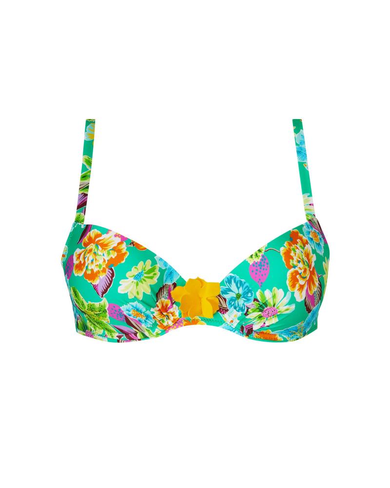 Bikini Escote Corazón Antigel colección La Feminissima COLOR: negro, verde; TALLAS: 85b, 90b, 95b, 100b, 85c, 90c, 95c