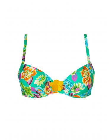 Bikini Escote Corazón Antigel colección La Feminissima COLOR: negro, verde; TALLAS: 85b, 90b, 95b, 100b, 85c, 90c, 95c