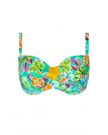 Bikini Balconet Capacidad Antigel colección La Feminissima COLOR: negro, verde; TALLAS: 90d, 95d, 100d, 85e, 90e, 95e