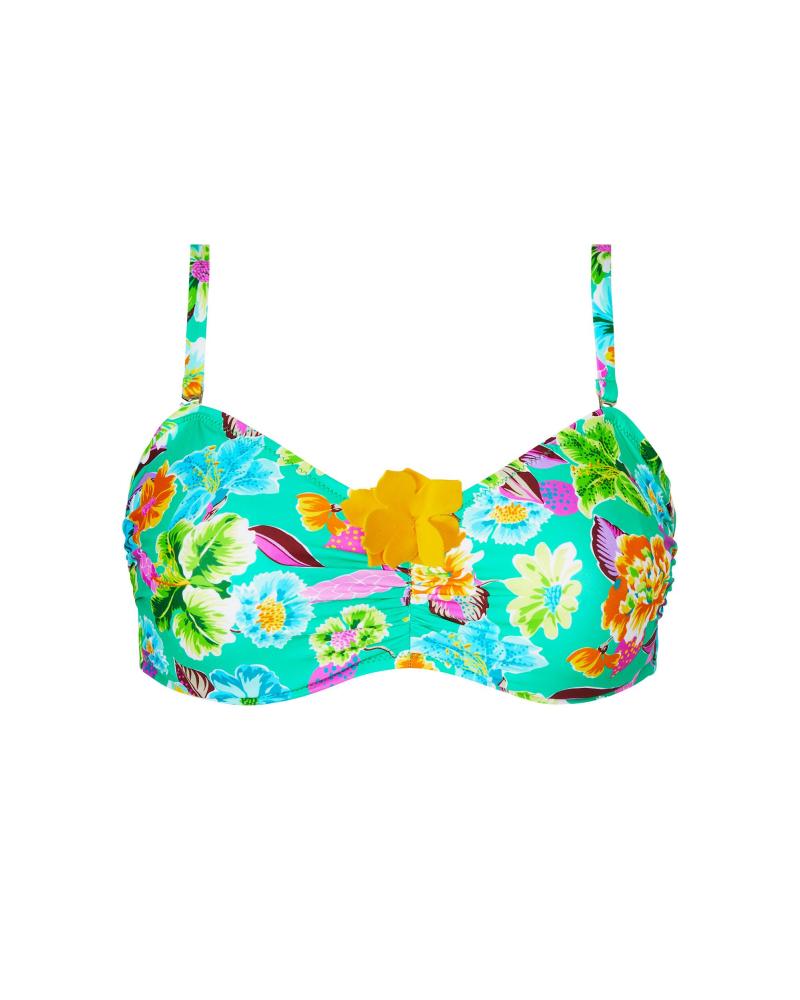 Bikini Bandeau Flexible Capacidad Antigel colección La Feminissima COLOR: negro, verde; TALLAS: 90c, 95c, 100c, 85d